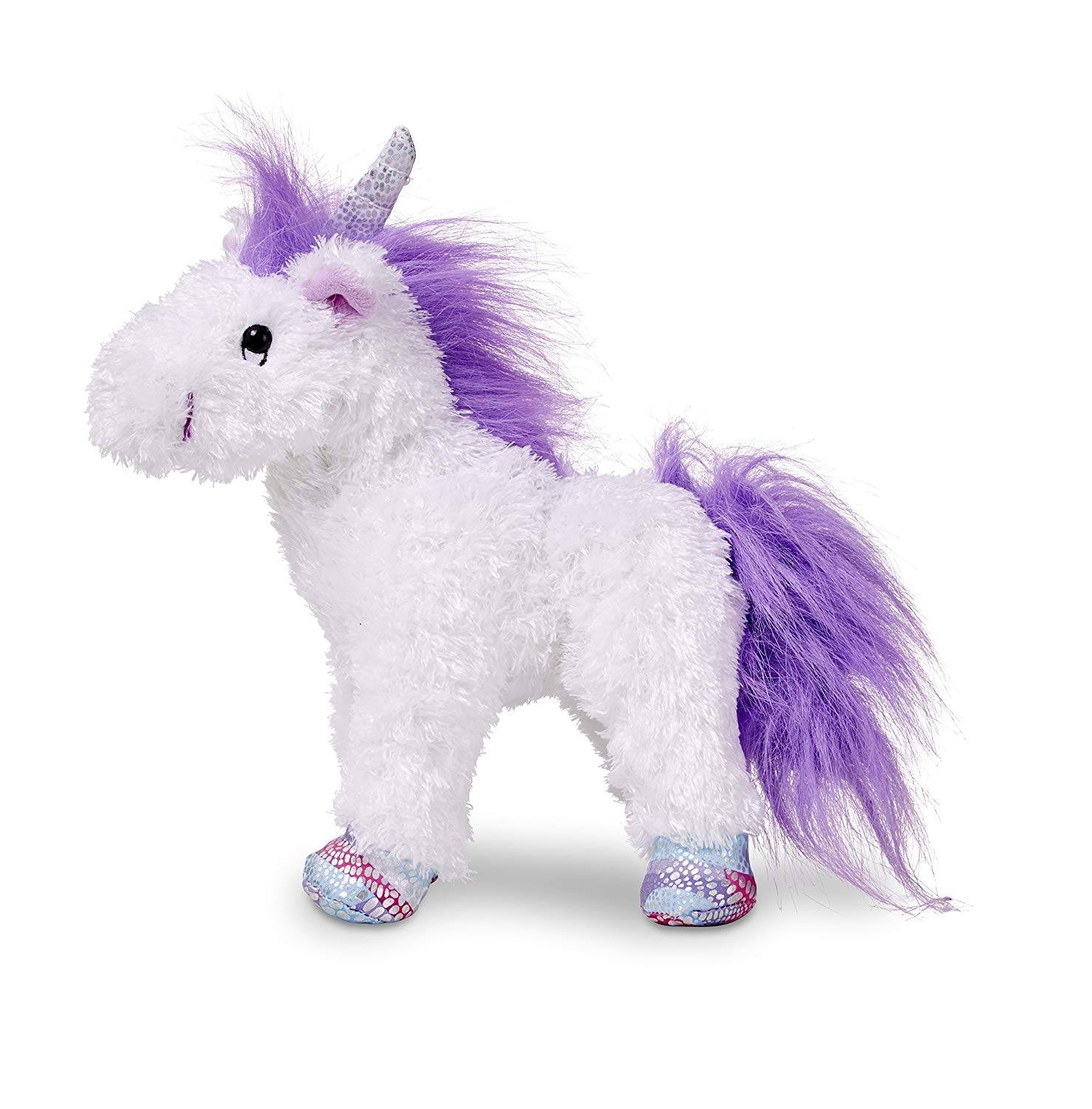hot selling stuffed unicorn animal toy pink white unicorn plush toy