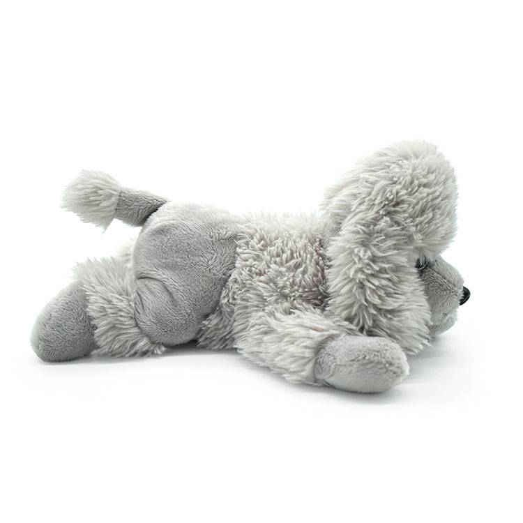 Alibaba OEM custom stuffed cute gray teddy dog plush animal shaped toys