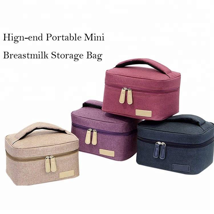 Добро качество Mini Кърмата съхранение бебешка храна Carrier чанта с цип джоб Thermal Обяд чанта за жени