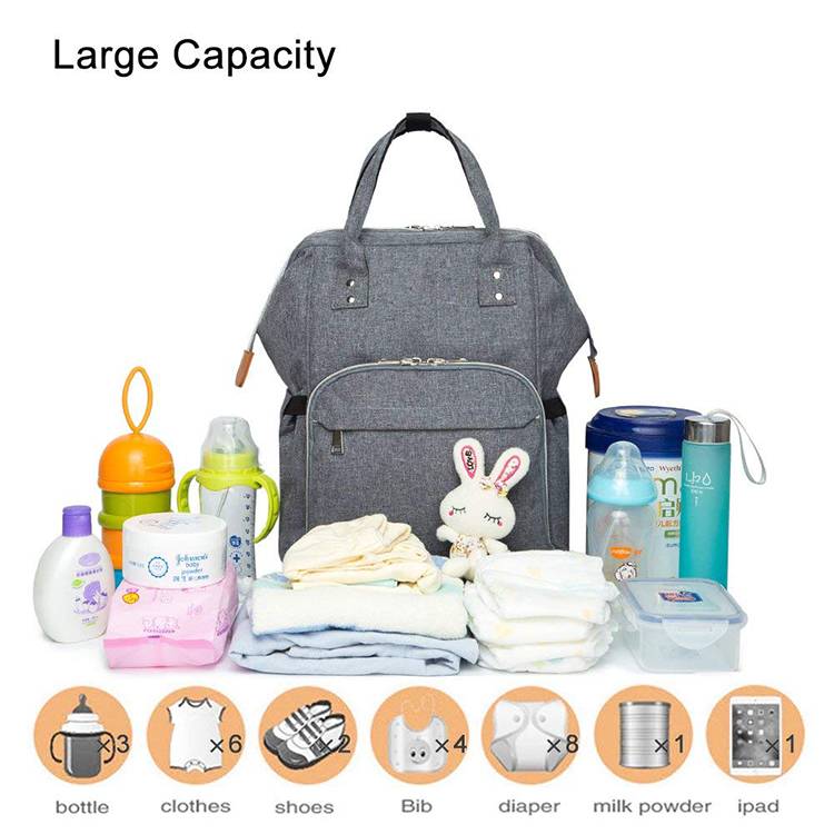 Multifunctional Durable Waterproof Mummy Baby Diaper Travel Bag
