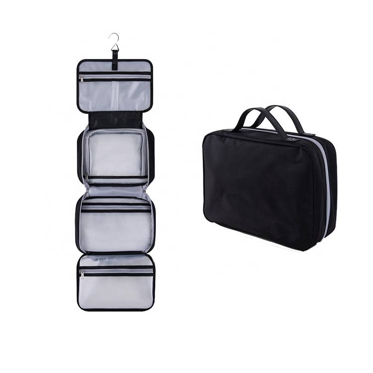 V-FOX Custom Travel Kit Organizer  Waterproof Cosmetic Bag Travel Hanging Toiletry Bag for Men and Women