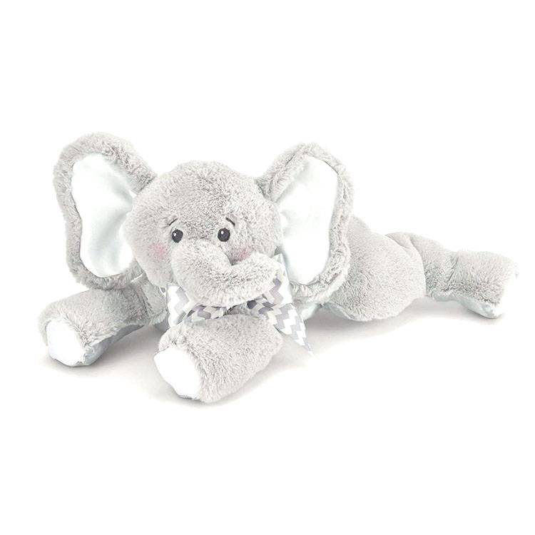 oem odm blue color plush toy sitting stuffed animal toy elephant for baby
