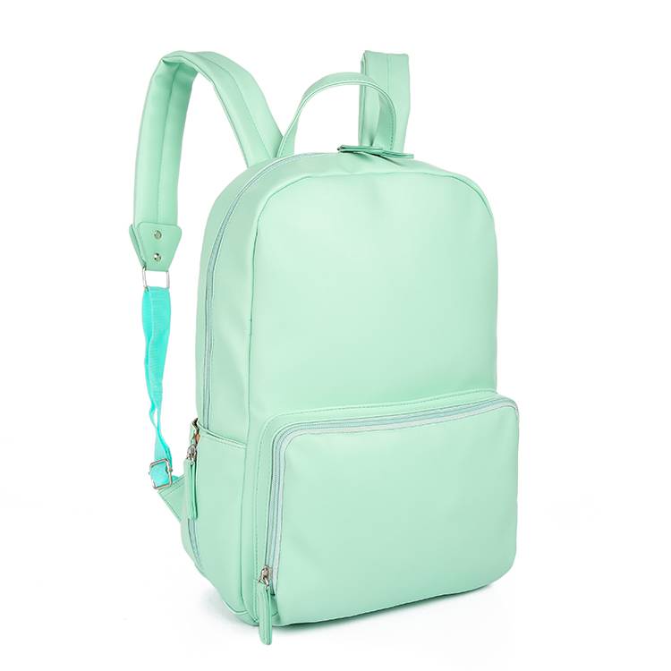 100% ທໍາມະຊາດສ້າງມິດ PU ຫນັງ Mummy Diaper Bag ບ້ານມອມ Backpack ຖົງແມ່ແມ່ມີການປ່ຽນ Pad