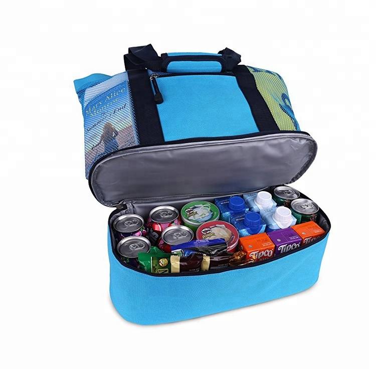 Високо качество водоустойчив обичай плаж пазарска чанта охладител с пикник чанта охладител