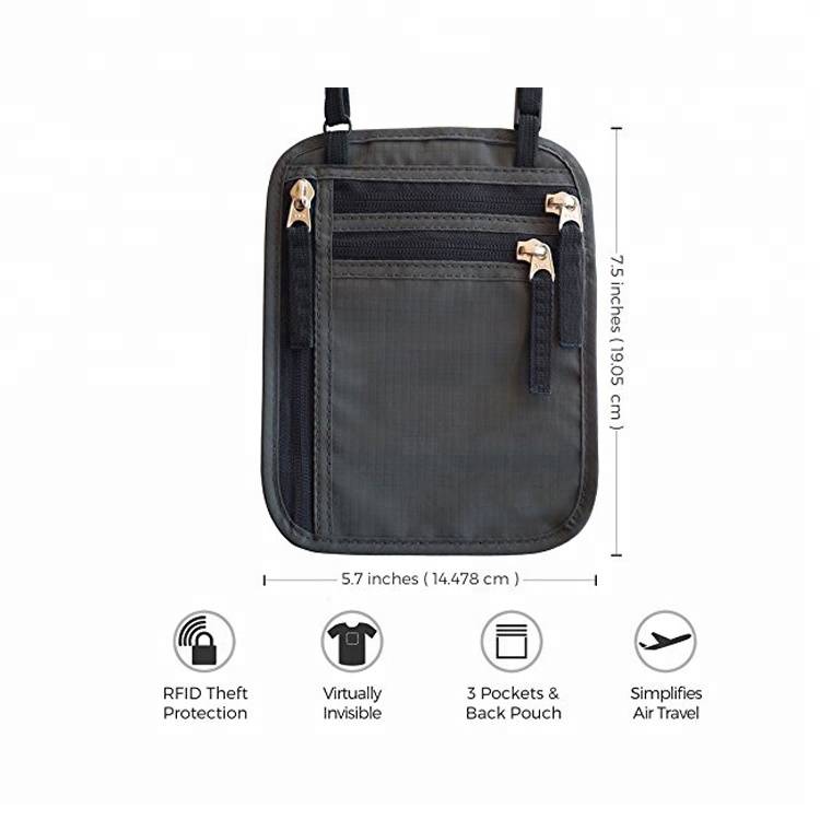 Top selling durable male leather card holder with travel bag passport