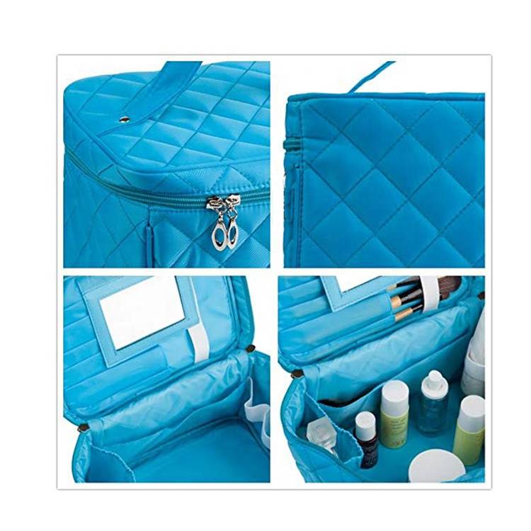 2019 Nylon Cosmetic Tool Bag Airline Organizer Storage Case Makeup Kit Box Toiletry Bag for Travel