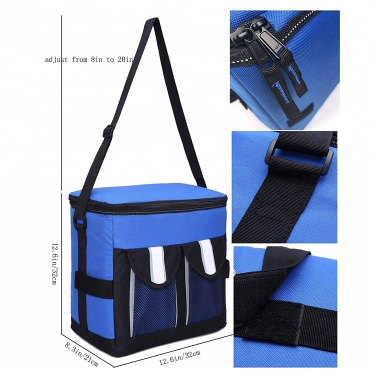 Big capacity insulated food delivery thermal bag lunch box with cooler bag
