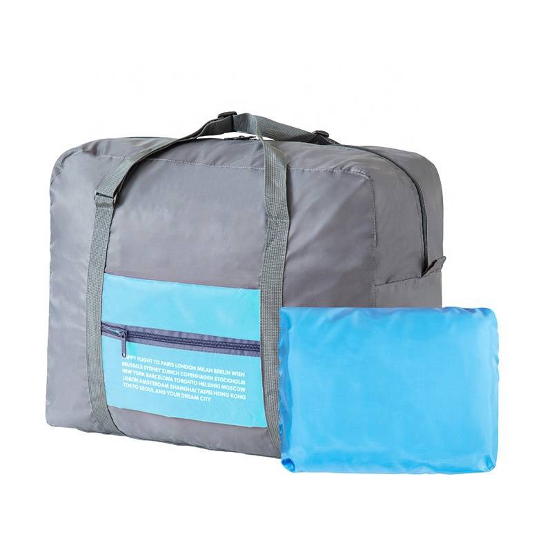 Viajes plegable portátil a prueba de agua casera grande bolsa de almacenamiento Compras Deporte Duffel equipaje del bolso del organizador