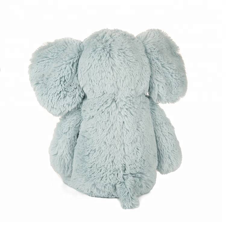 fornire super soft elefante giocattolo farcito peluche elefante blu per l'infante