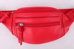 Women Custom Fashion Outdoor Travel Waist Bags PU Leather Belt Bag