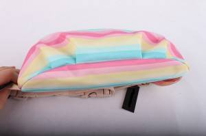 custom Logo Printed rainbow Nylon women Sports Running Phone Waist Belt Bag