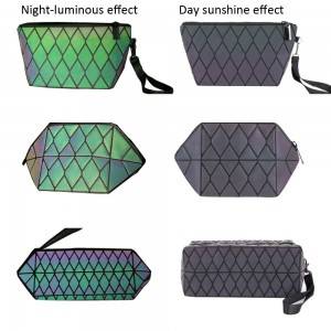 Wholesale Fantasy Luminous Makeup Bag Womens PU Magic Cosmetic Bag