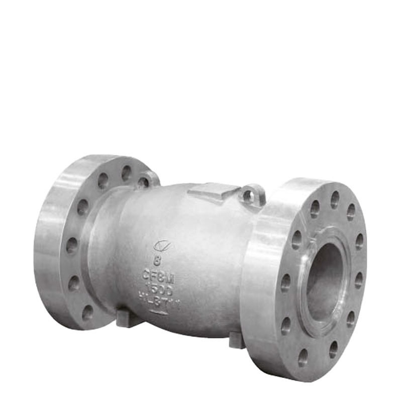 Axial nozzle check valve