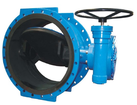 Double Eccentric Double Flanged Butterfly Valves-Rubber Lined