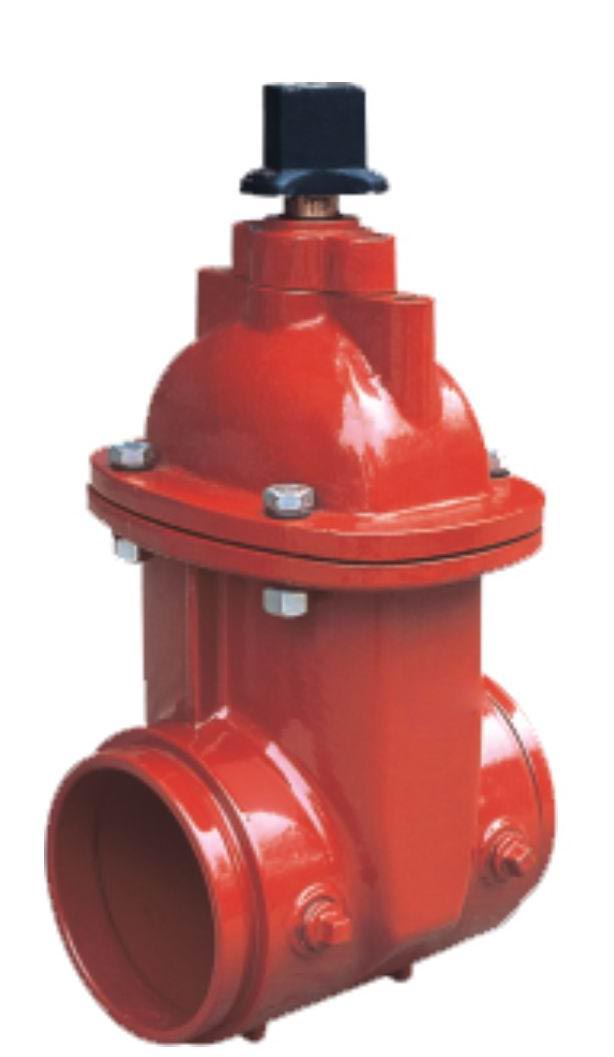 Grooved-Ends-NRS-Resilient-Seated-Gate-Valve-AWWA-C509-UL-FM-Approval