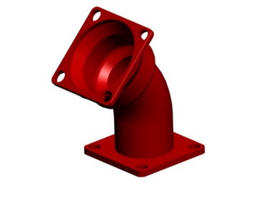 China New Product Loosing Flanged Fittings -
 MJxFlange Bend 45 Degree – Kingnor