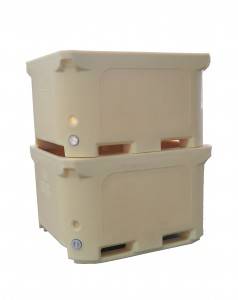 Stackable FDA Approval 660L Insulated Fish Bin to Keep Fish Cold and Fresh