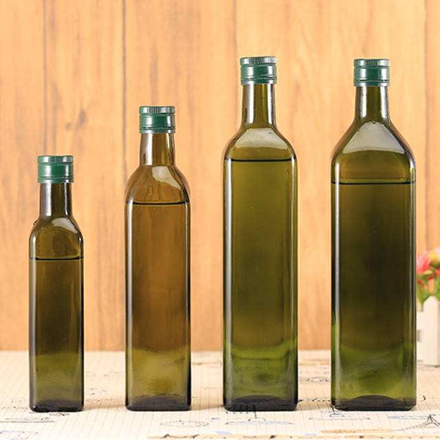 Download China 250ml 500ml 750 Ml 1000ml Amber Square Empty Glass Olive Olive Bottles With Lid Manufacturers And Suppliers Wan Xuan Yellowimages Mockups