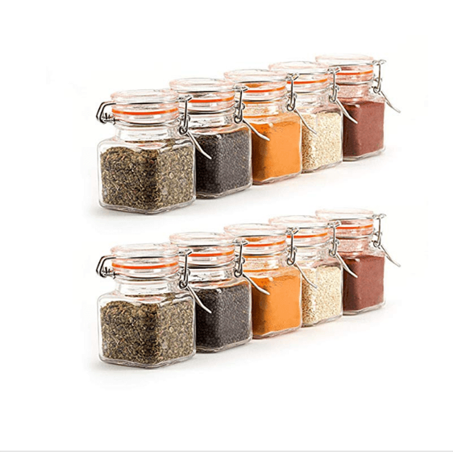 rectangular spice jars