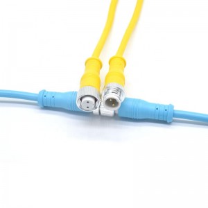Cover terminals wire pvc plastic led connectors 2 3 4 5 6 pin m12 led grow light connector