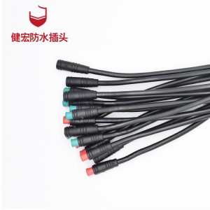 Customized Extension Cable M7 Wire Harness Connector 2 3 4 5 6 Pin Waterproof Led Connector Ip68 For Street Light