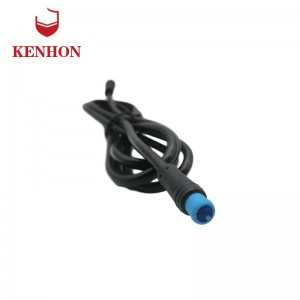 Male M8 M6 extension cord 2pin pvc waterproof cage lamp connector