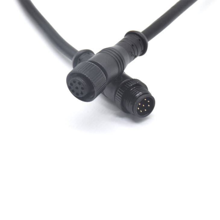 Customizable 2 3 6 8pin M12 Connectors Waterproof Male Female Plugs For Outdoors
