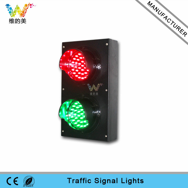 100mm red green LED light PC mini traffic signal light
