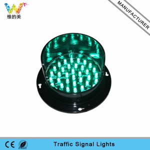 Green LED flasher customized 100mm traffic light