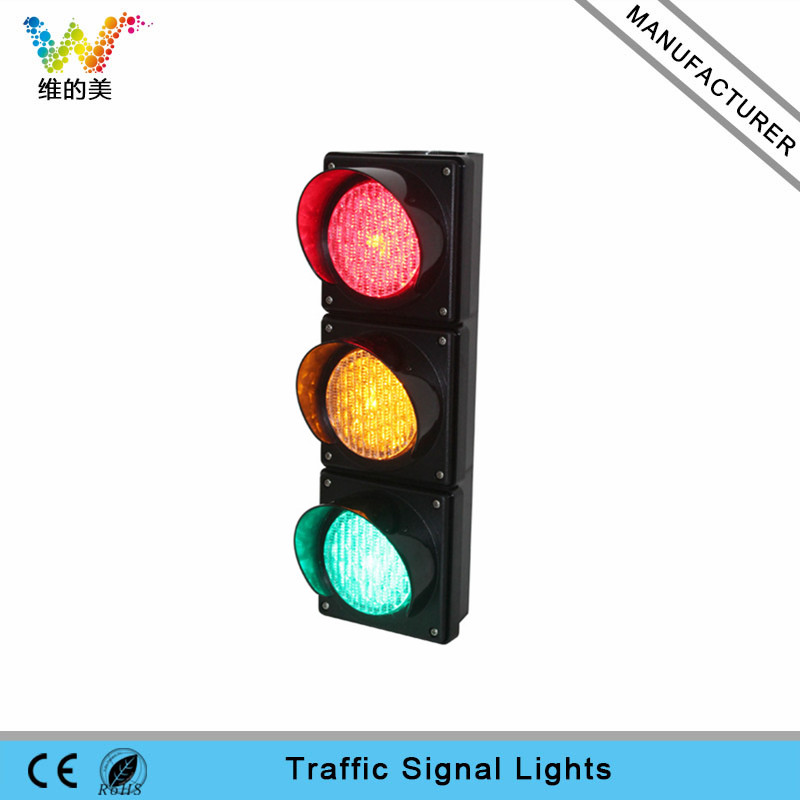 New design mini 100mm red amber green signal traffic light