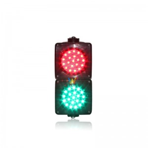 new design 100mm two aspects red green parking lots mini LED traffic signal light