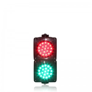 Factory direct price school education 100mm red green LED light PC housing traffic signal light in Spain