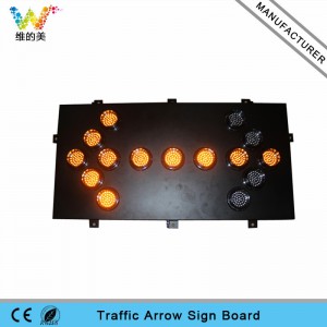 1200*600mm 15pcs 100mm lamps aluminum LED arrow board