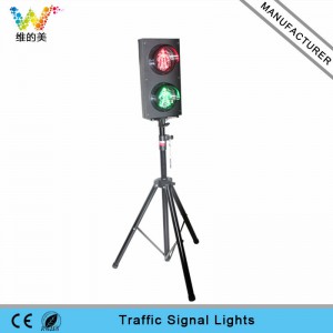Customized 125mm red green LED pedestrian light with pole