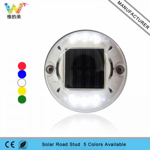 New design hot selling 360 degreen round shape LED landscape light solar power road stud
