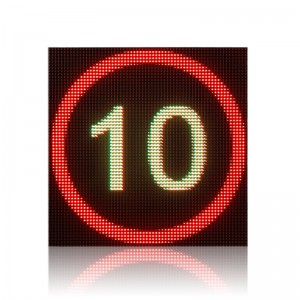 Tunnel road high quality cold-rolled iron P10 RGB LED display variable speed limit sign board