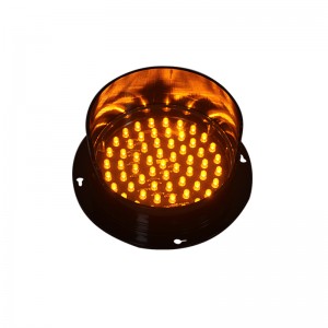 DC 12V yellow LED traffic lamp customized mould 125mm LED traffic signal light lampwick for sale in Germany