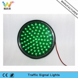 Waterproof Taiwan Epistar LED 300mm green lampwick led traffic light