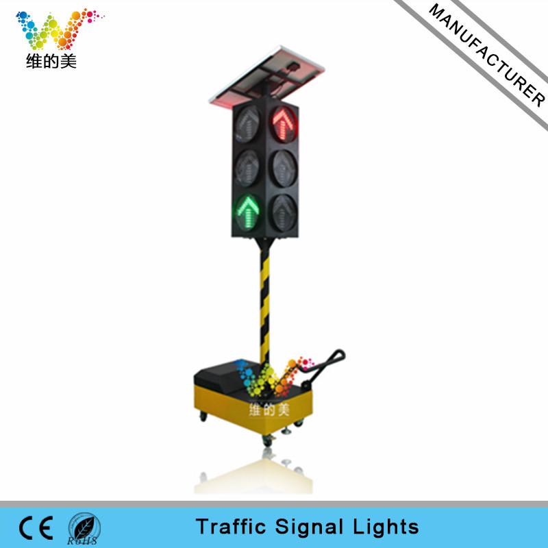 300mm solar portable LED traffic arrow signal light