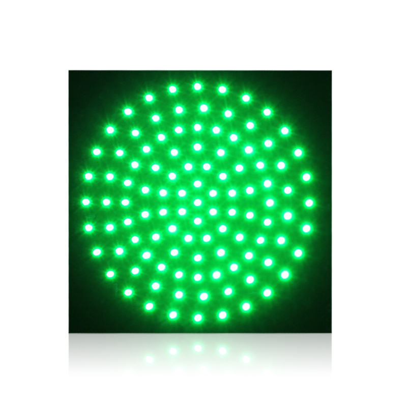 square design 300mm traffic signal light PCB board with green LED