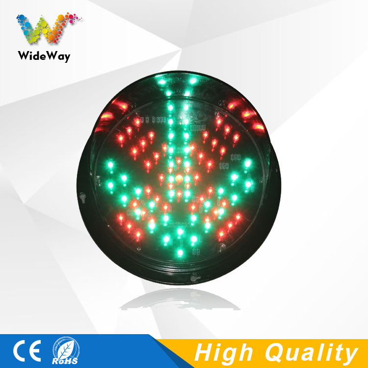 DC24V LED traffic signal light replacement parking lots 200mm red cross green arrow LED traffic light module