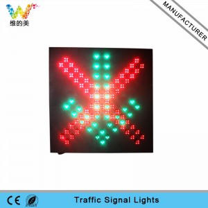 600mm toll station red cross green arrow LED traffic signal light