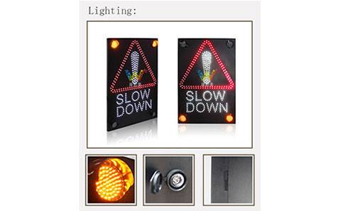 Electronic Sign Board Solar Slow Down Traffic Sign