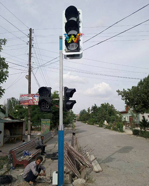 Installation of traffic lights in the Westport Economic Development Zone, Cambodia