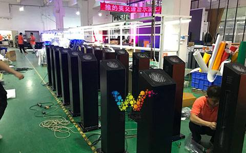 Installation of black voice prompt column in Pujiang County, Jinhua City, Zhejiang Province