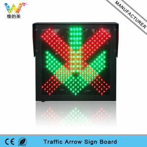 600mm LED Toll Station Traffic Aspect Signal Light red cross green arrow light