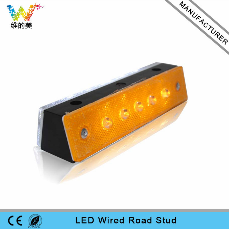 High quality plastic tunnel wired LED road stud light