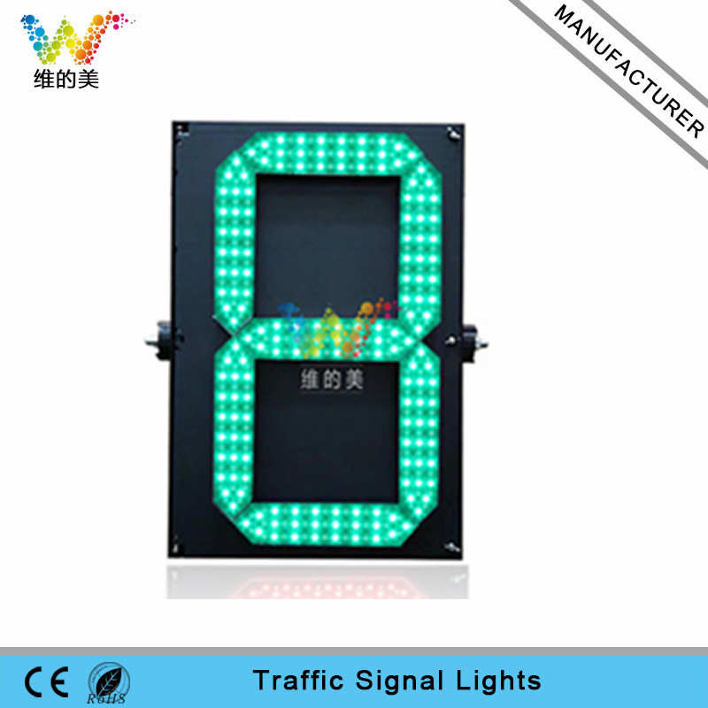 High quality 600*400mm one digital traffic countdown timer LED traffic light