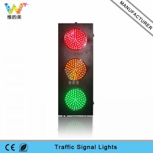 Customized mould 8 inch cold-rolled plate red yellow green LED traffic signal light
