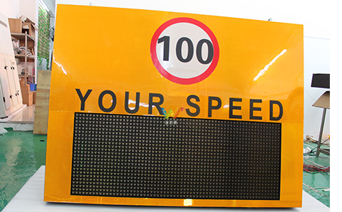 How to test the led radar speed screen?